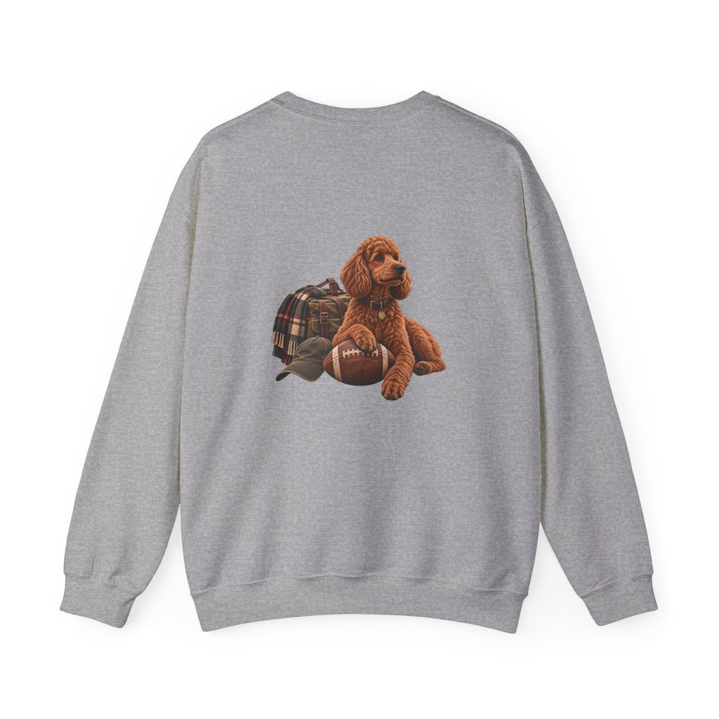 Poodle Football Crewneck Sweatshirt