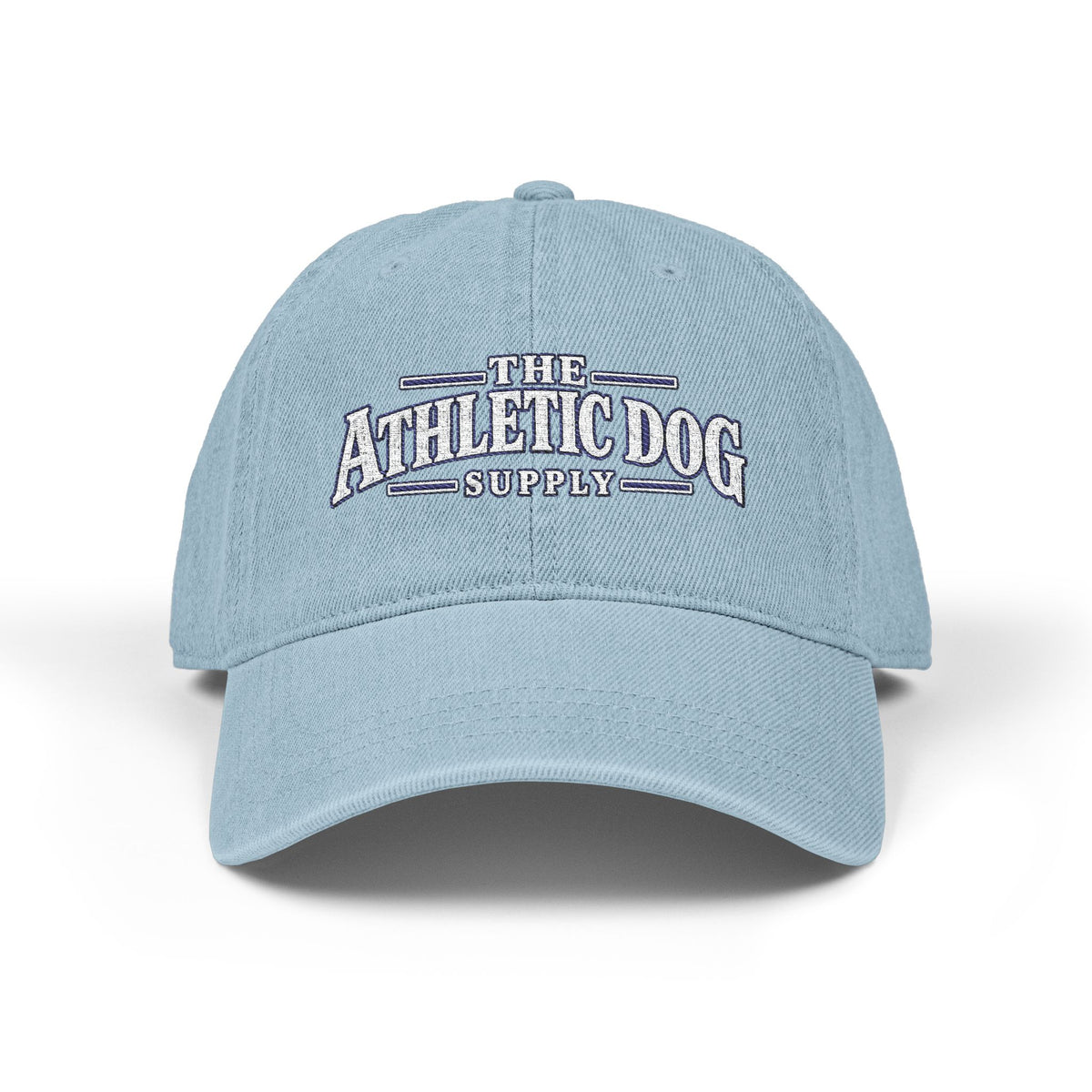 Embroidered Denim Hat — "The Athletic Dog Supply" Classic Baseball Cap