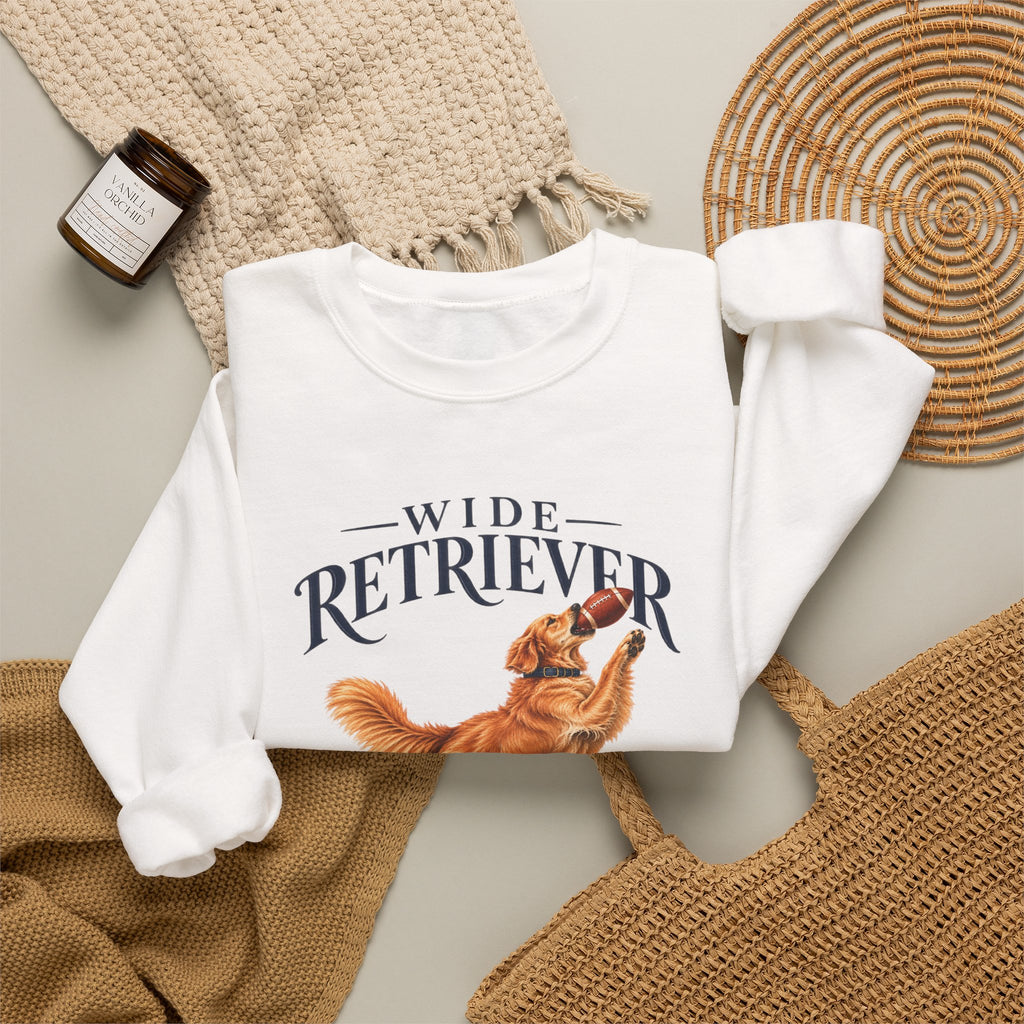 Wide Retriever Football Crewneck Sweatshirt