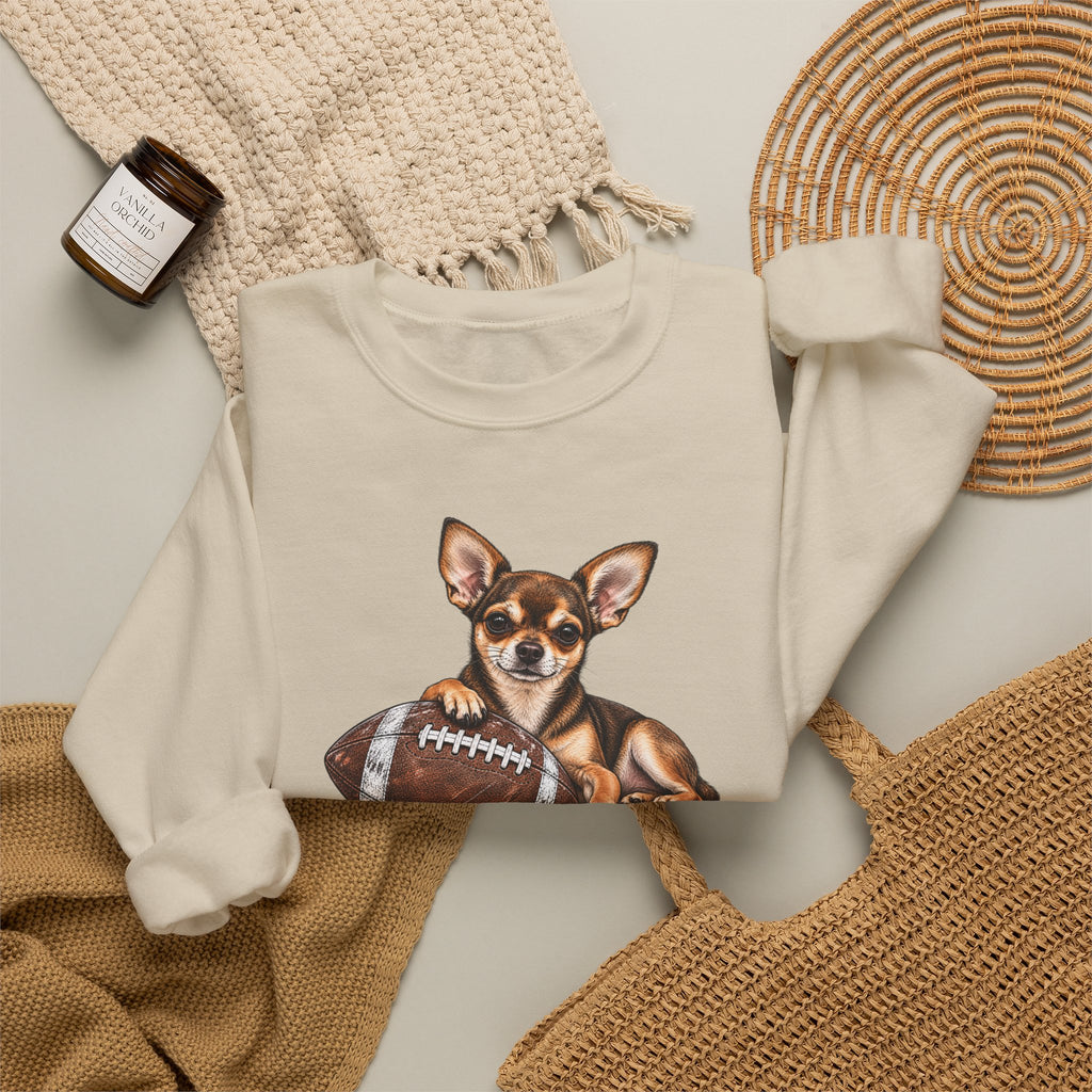 Chihuahua Football Crewneck Sweatshirt