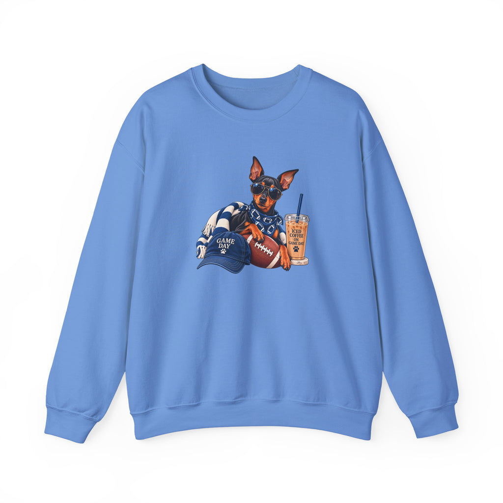 Doberman Football Crewneck Sweatshirt