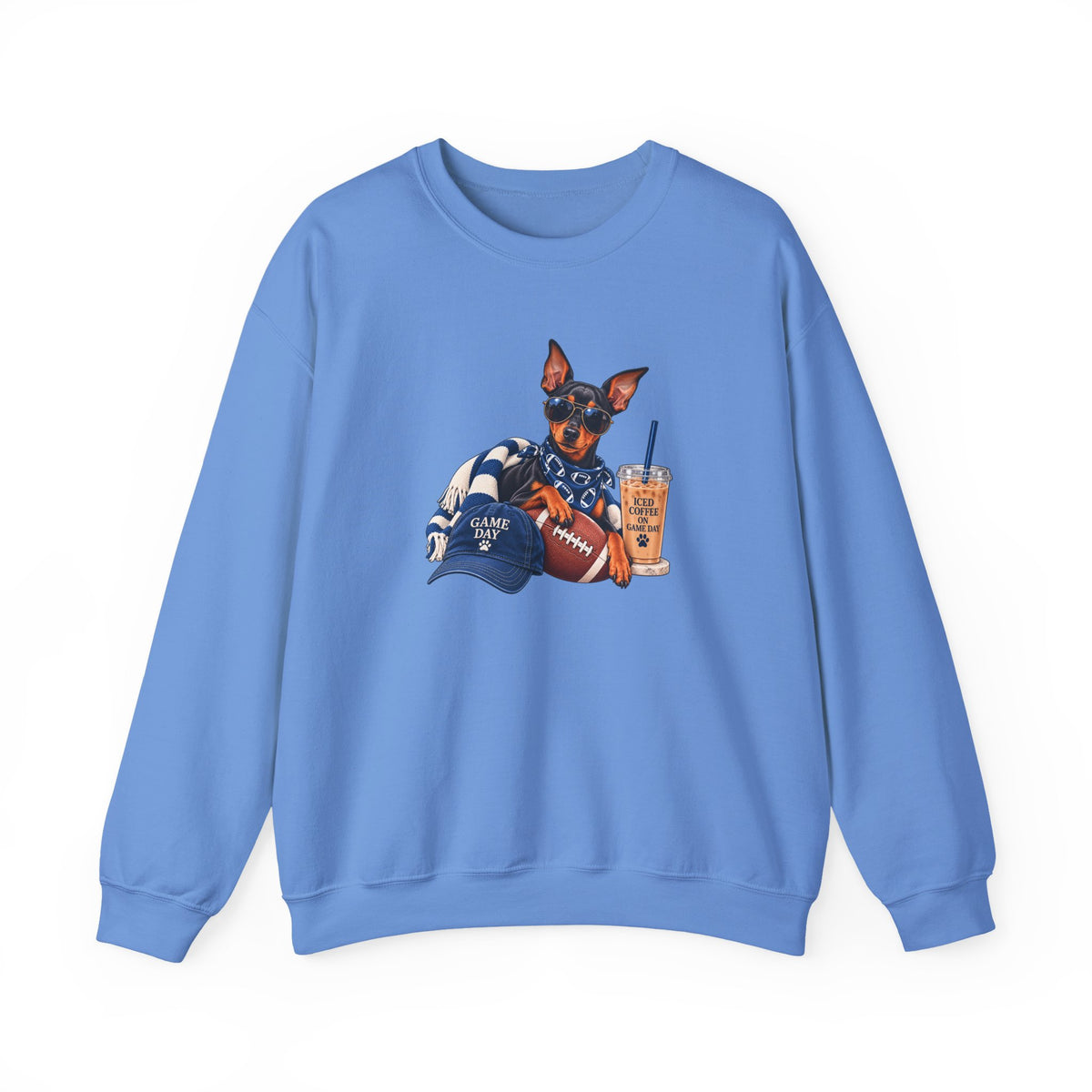 Doberman Football Crewneck Sweatshirt