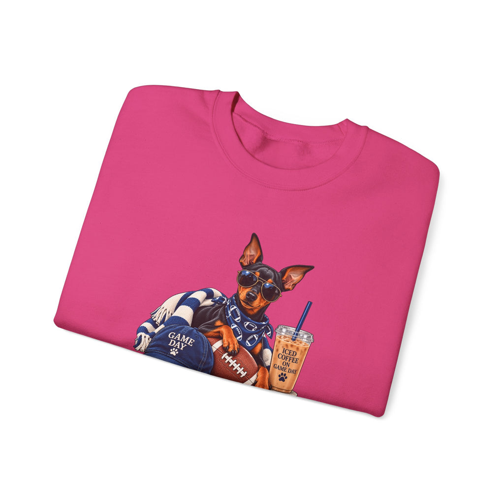 Doberman Football Crewneck Sweatshirt