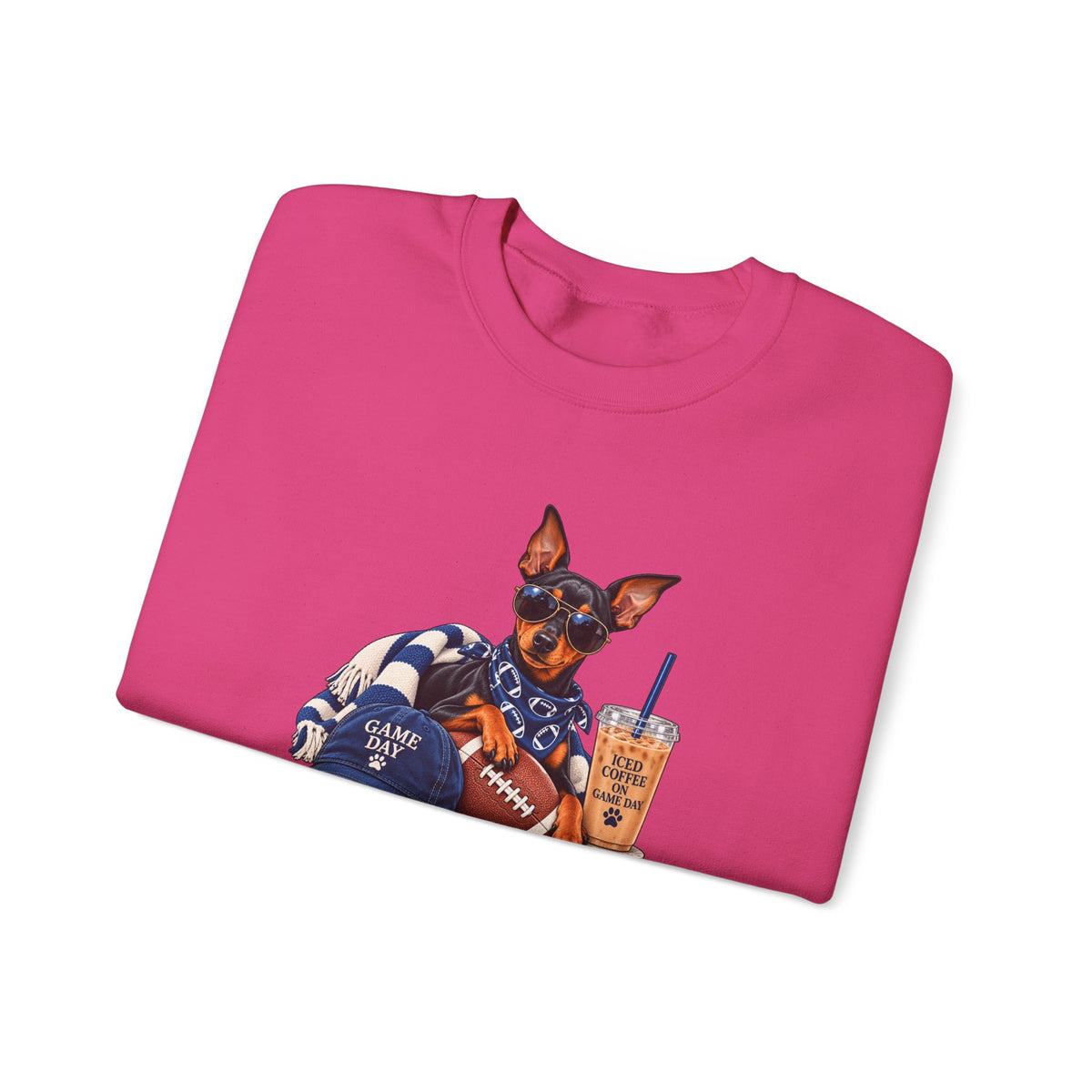 Doberman Football Crewneck Sweatshirt