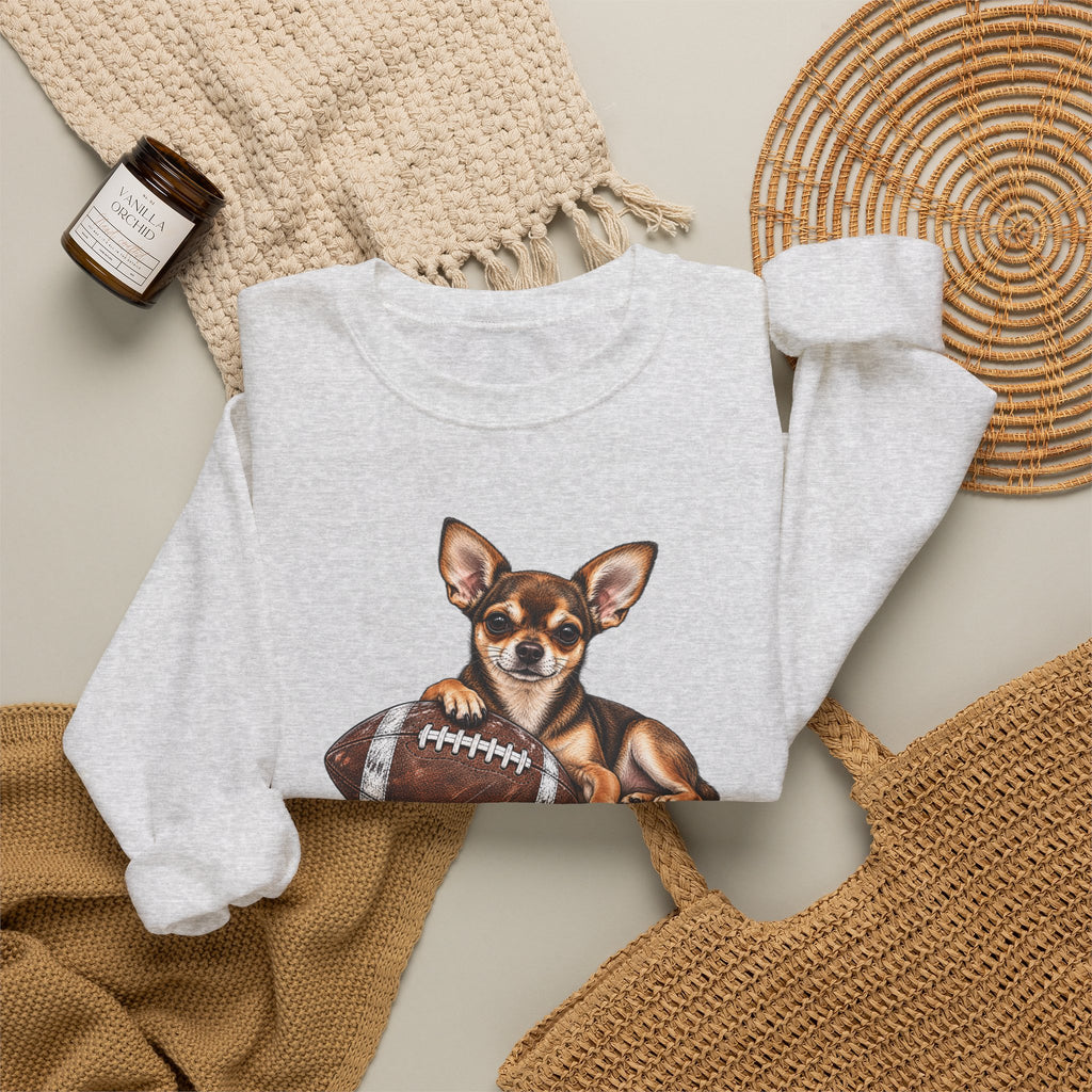 Chihuahua Football Crewneck Sweatshirt