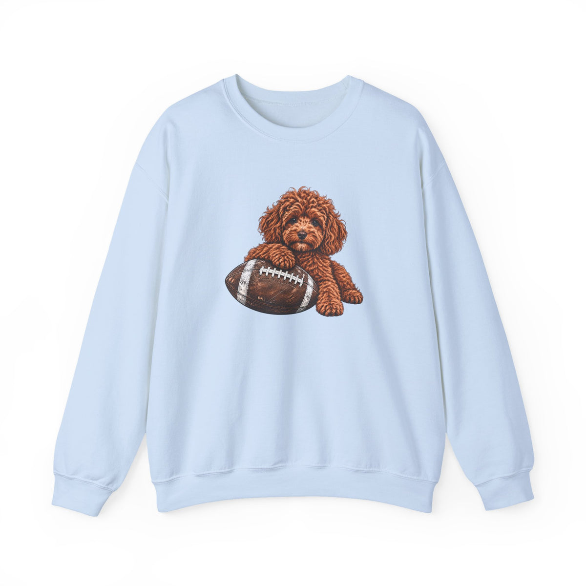 Poodle Football Crewneck Sweatshirt