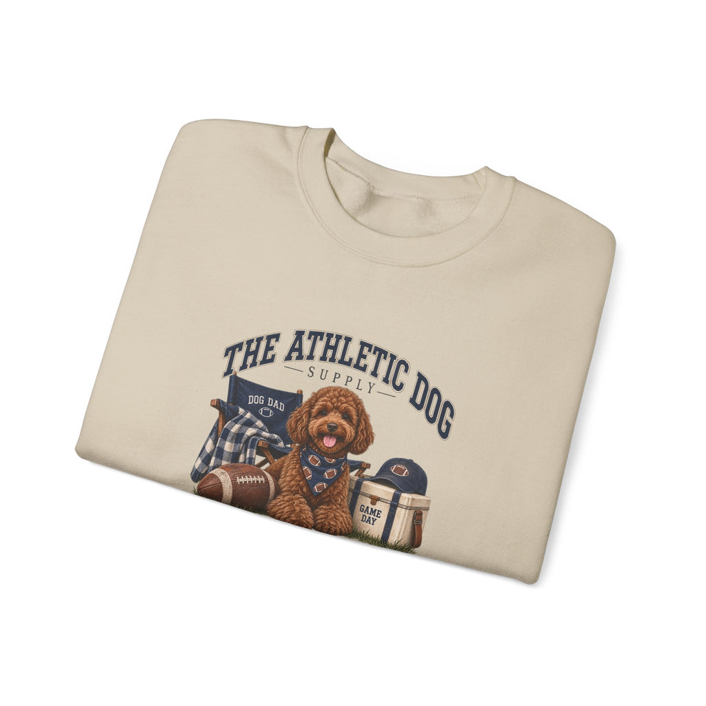 Dog Dad Football Crewneck Sweatshirt