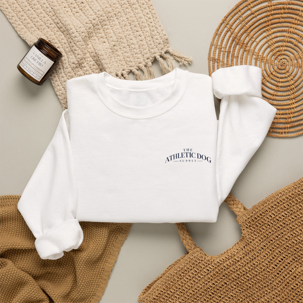 Golden Retriever Football Crewneck Sweatshirt