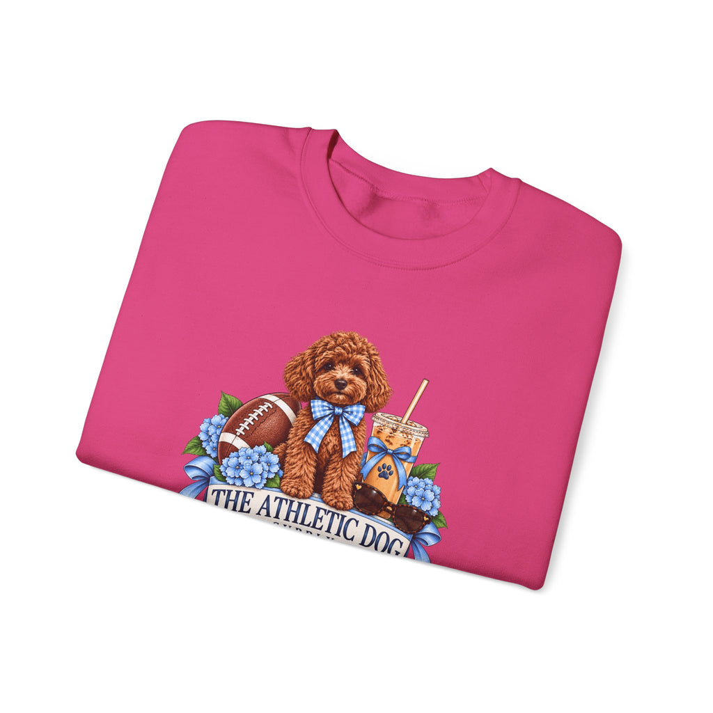 Dog Mom Football Crewneck Sweatshirt