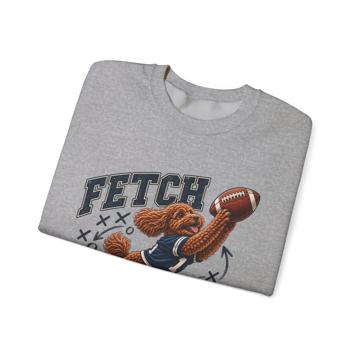 Fetch on Fourth Down Football Crewneck Sweatshirt