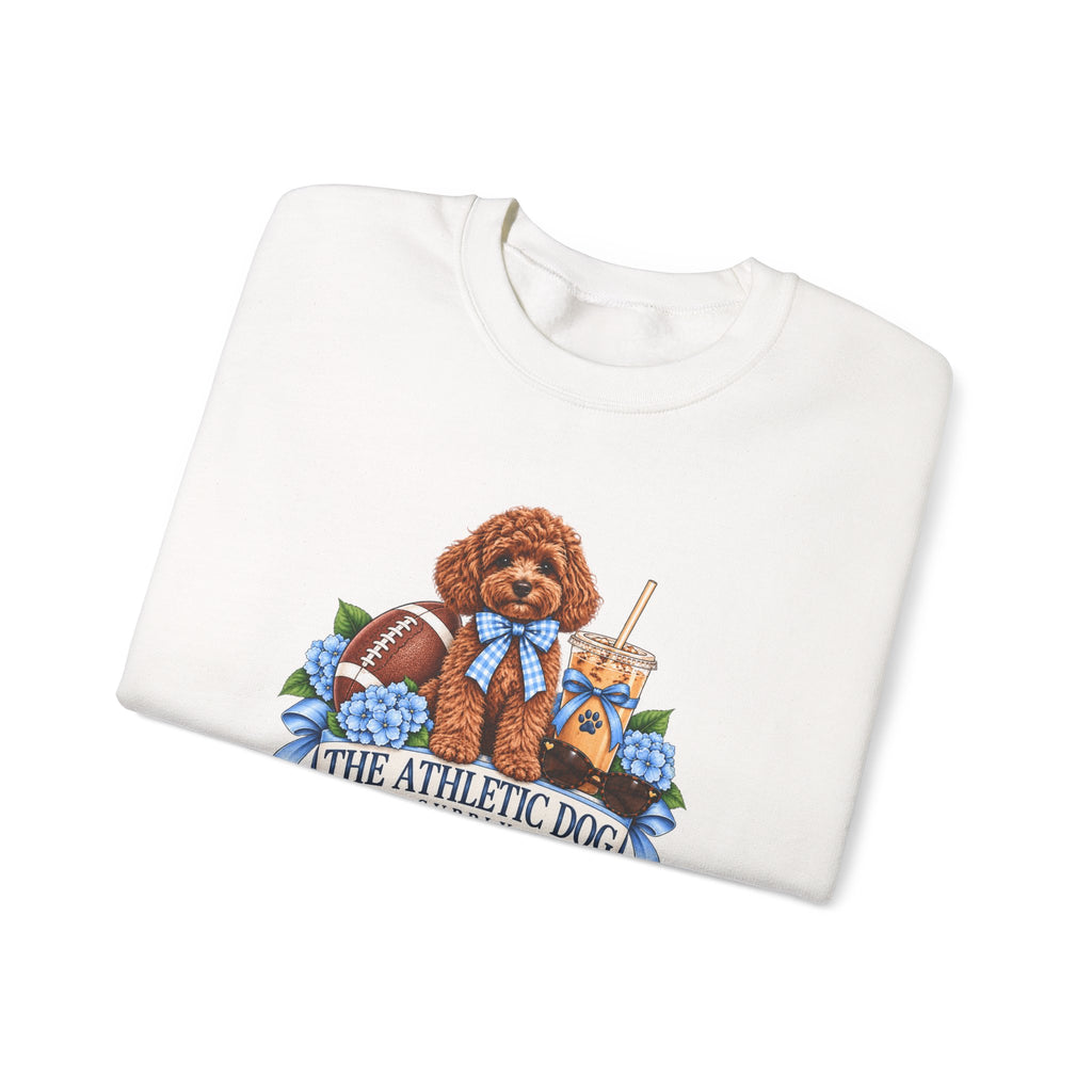 Dog Mom Football Crewneck Sweatshirt
