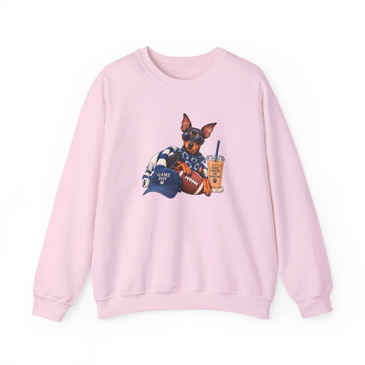 Doberman Football Crewneck Sweatshirt