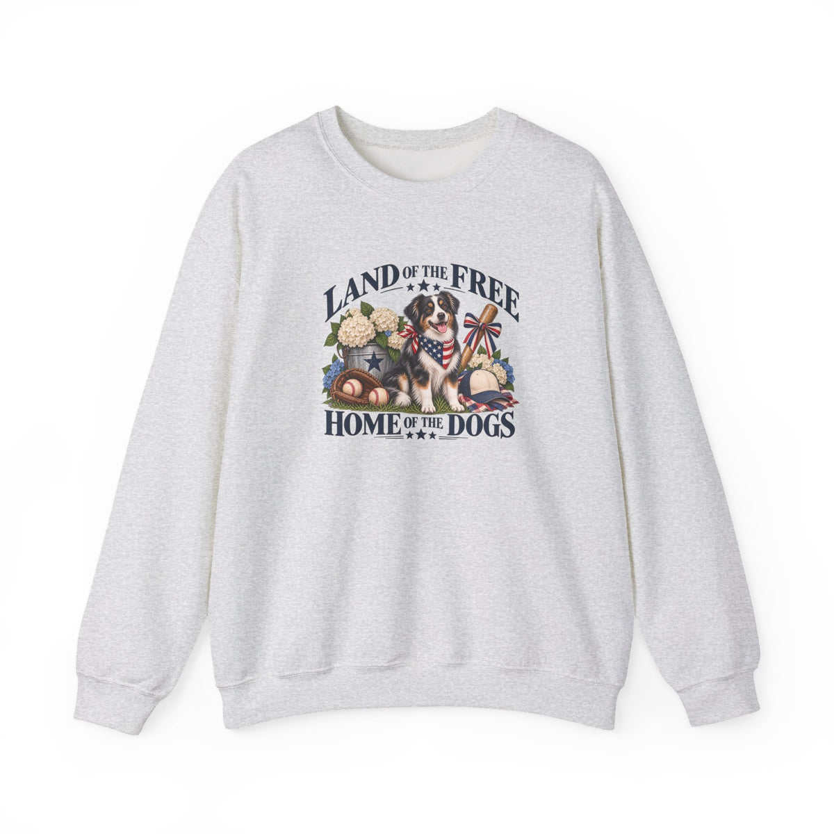Land of the Free, Home of the Dogs Crewneck Sweatshirt