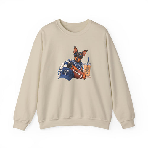 Doberman Football Crewneck Sweatshirt