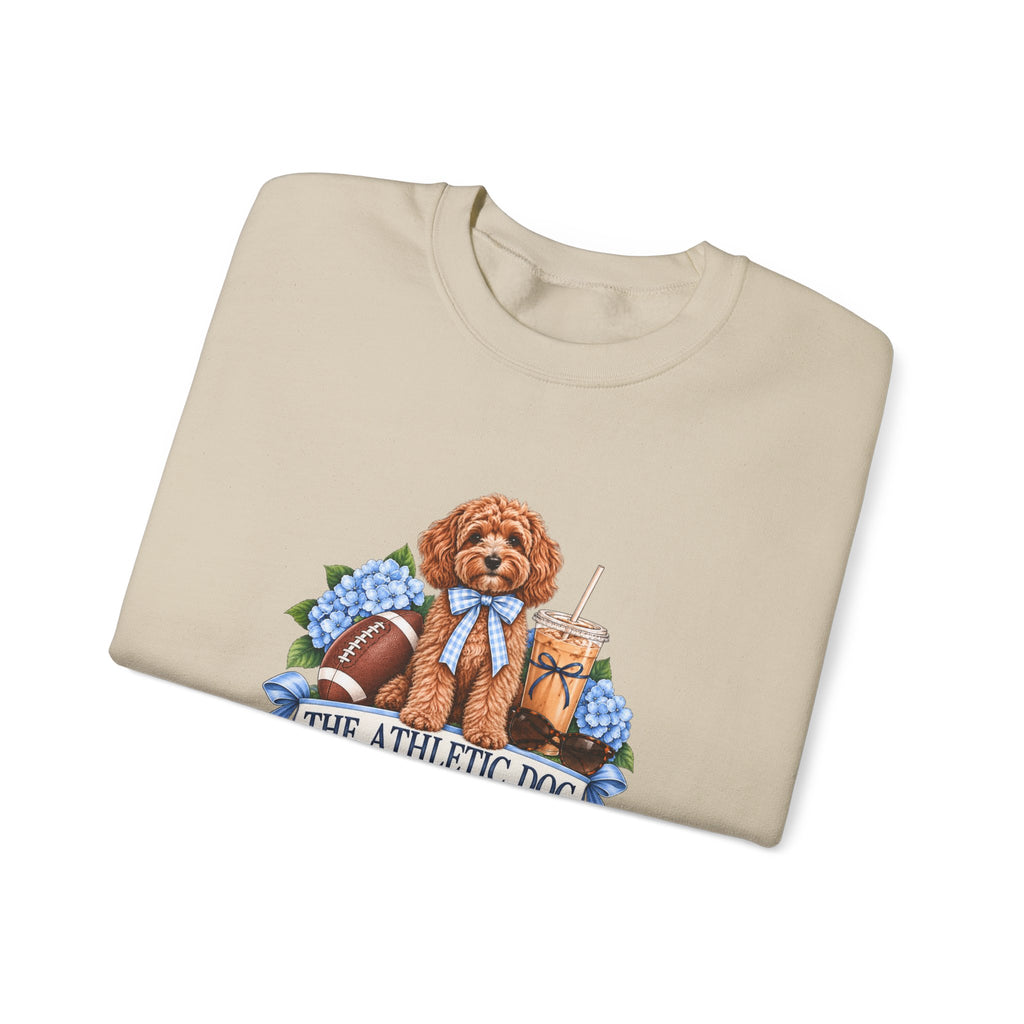 Dog Mom Football Crewneck Sweatshirt