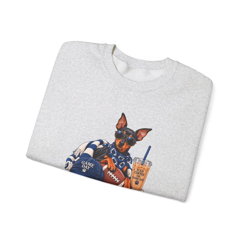 Doberman Football Crewneck Sweatshirt
