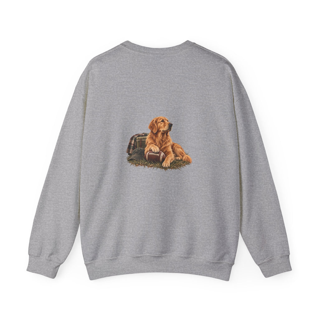 Golden Retriever Football Crewneck Sweatshirt