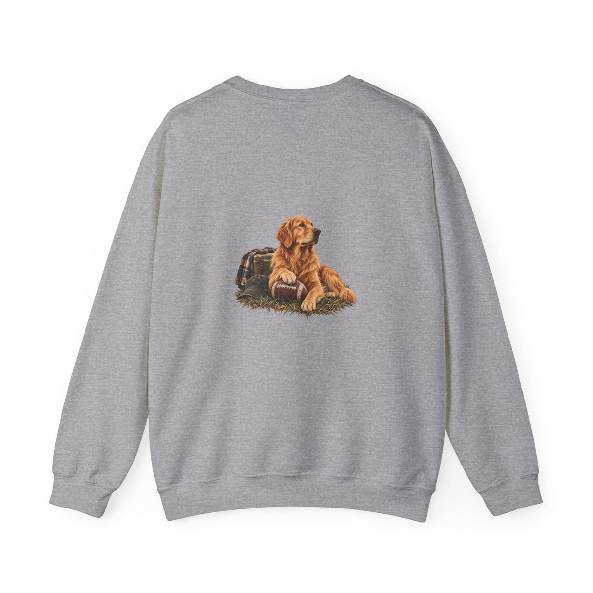 Golden Retriever Football Crewneck Sweatshirt