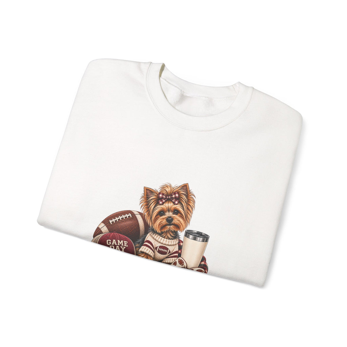 Yorkie Football Crewneck Sweatshirt
