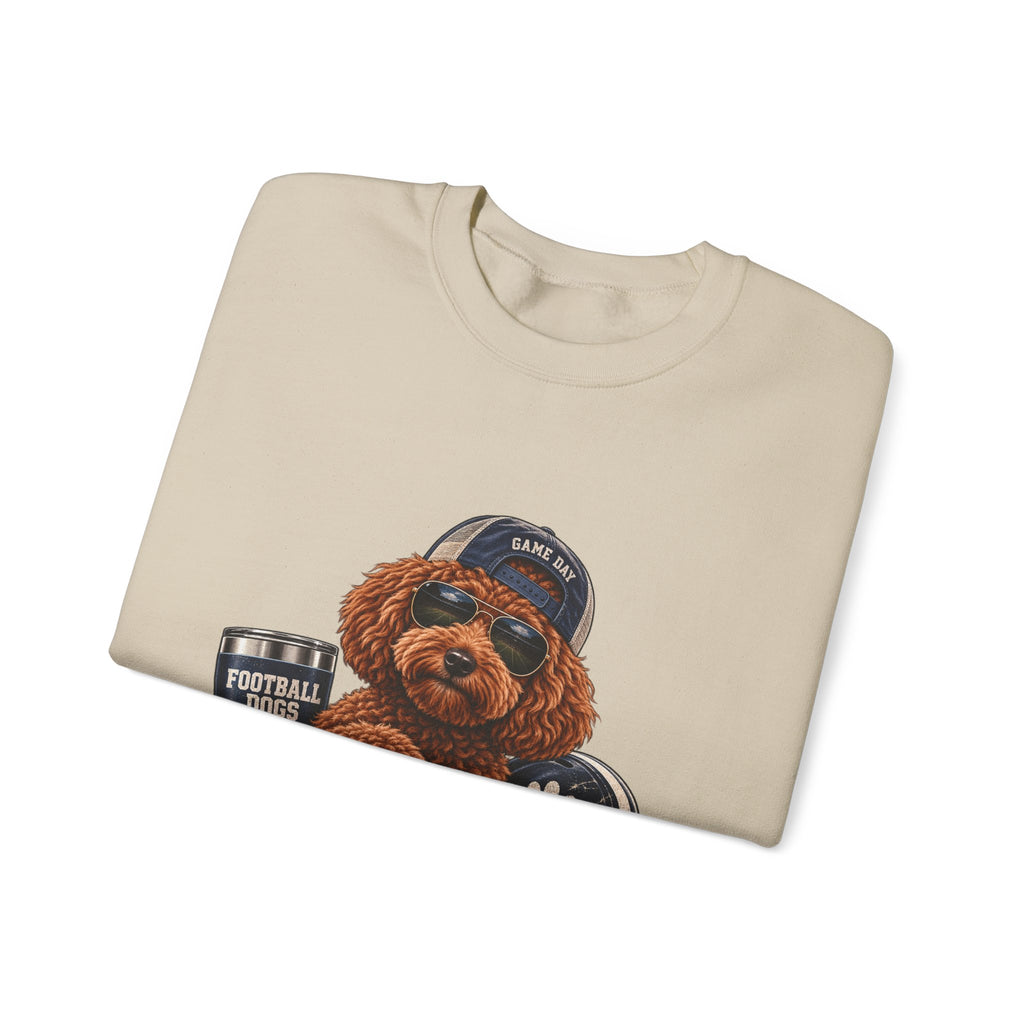 Poodle Football Crewneck Sweatshirt