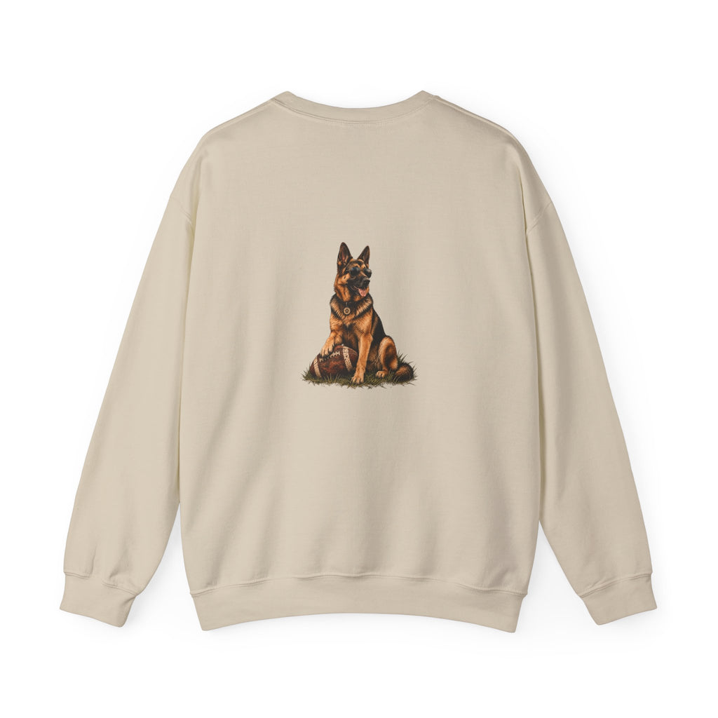 German Sheperd Football Crewneck Sweatshirt