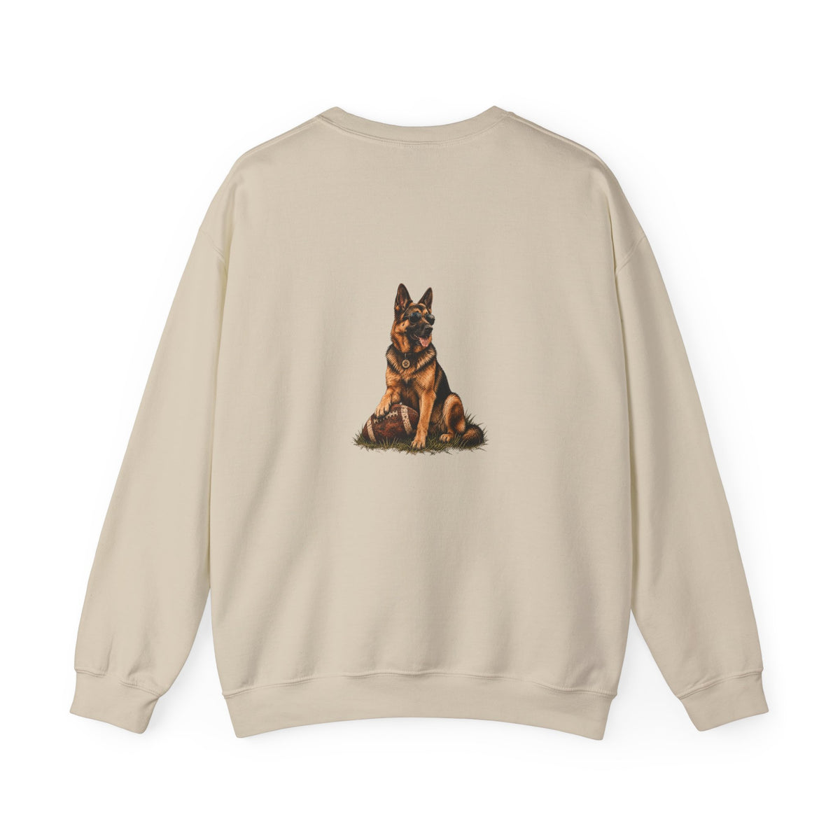 German Sheperd Football Crewneck Sweatshirt