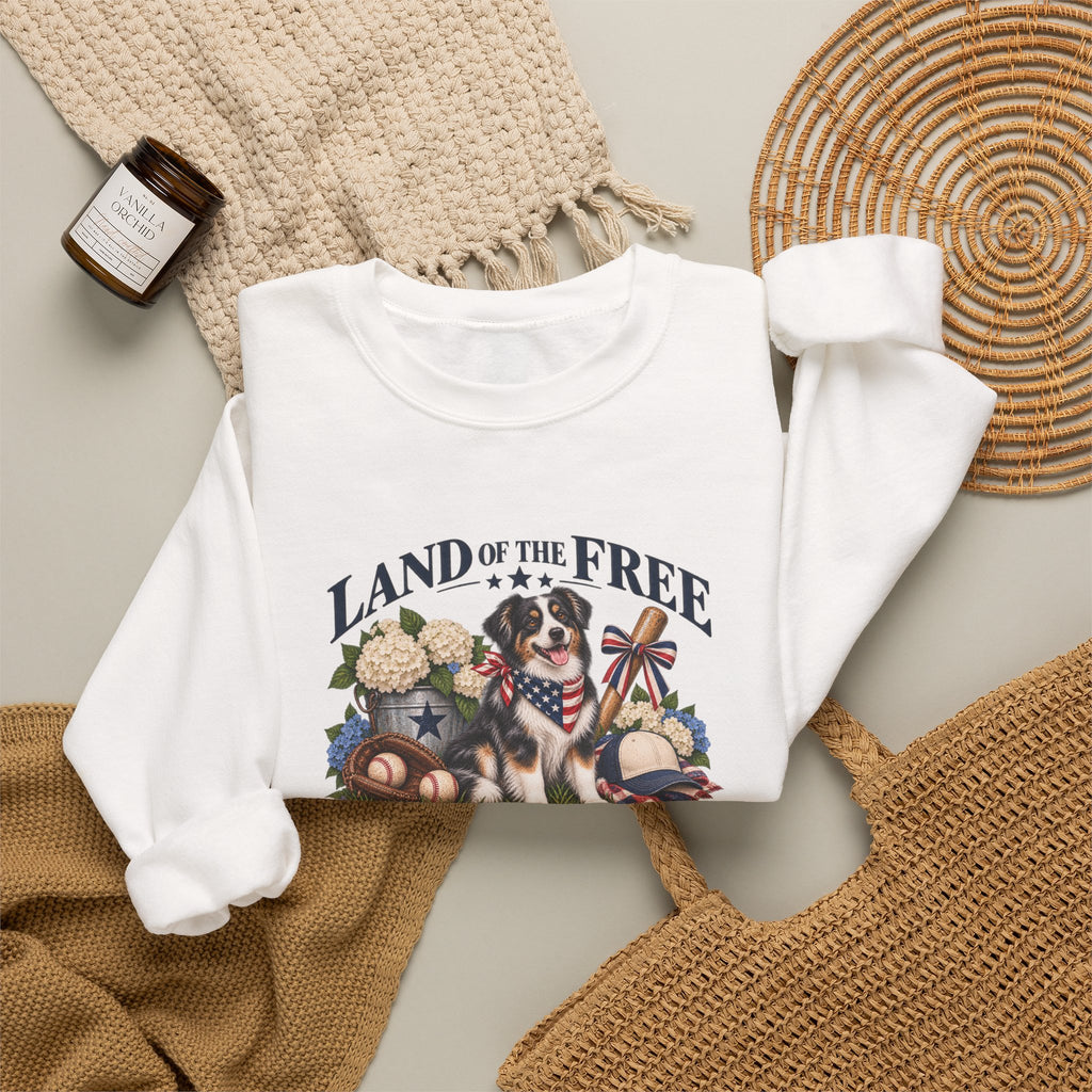Land of the Free, Home of the Dogs Crewneck Sweatshirt