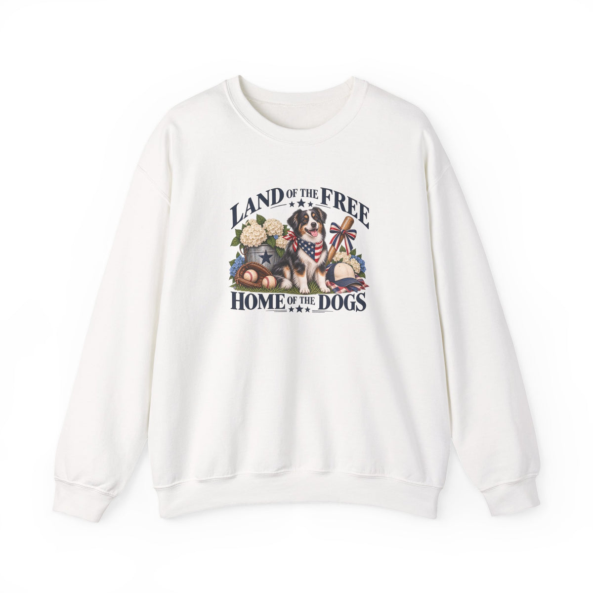 Land of the Free, Home of the Dogs Crewneck Sweatshirt