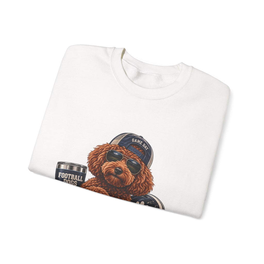 Poodle Football Crewneck Sweatshirt