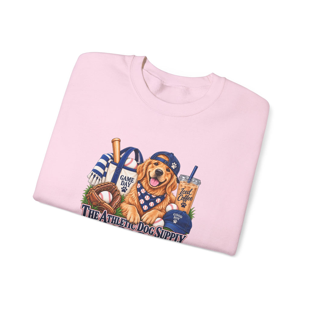 Golden Retriever Baseball Crewneck Sweatshirt