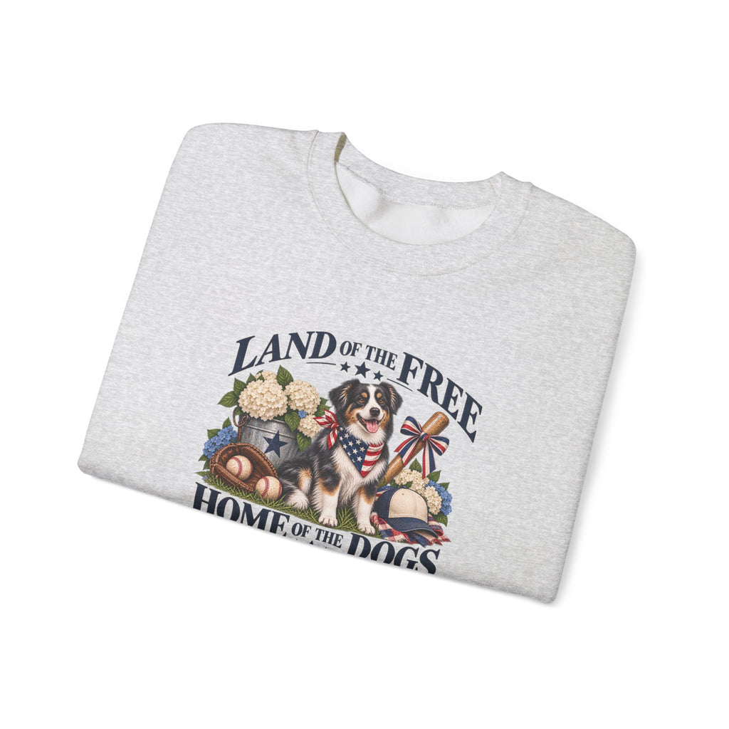 Land of the Free, Home of the Dogs Crewneck Sweatshirt