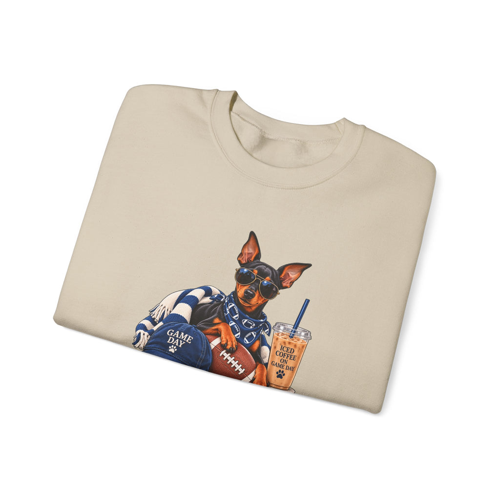 Doberman Football Crewneck Sweatshirt