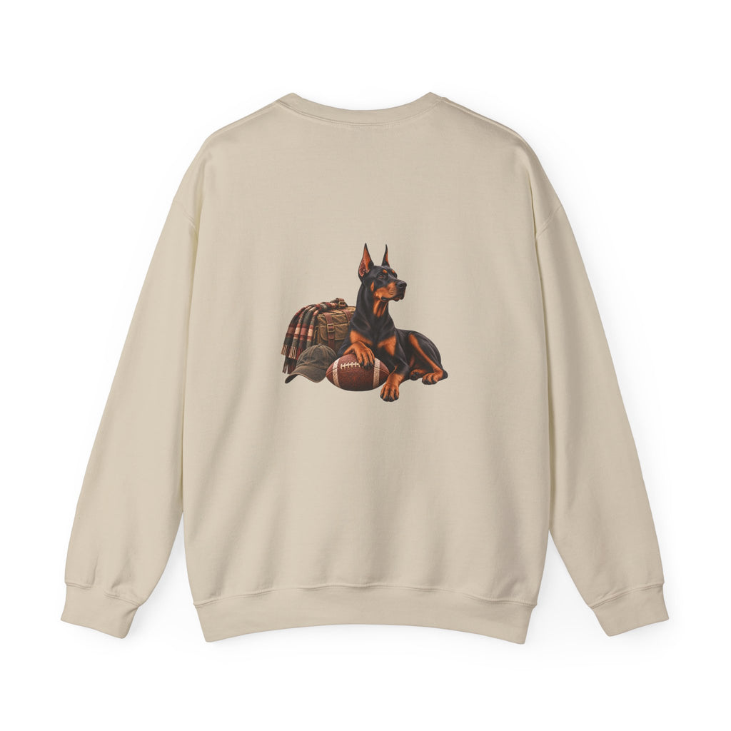 Doberman Football Crewneck Sweatshirt