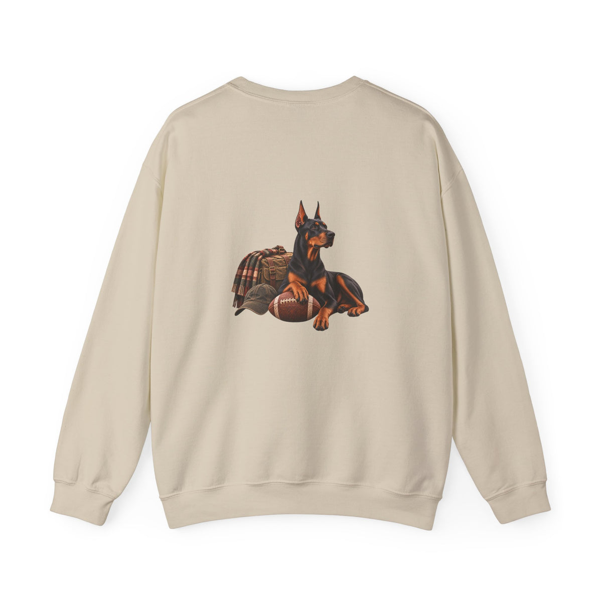 Doberman Football Crewneck Sweatshirt