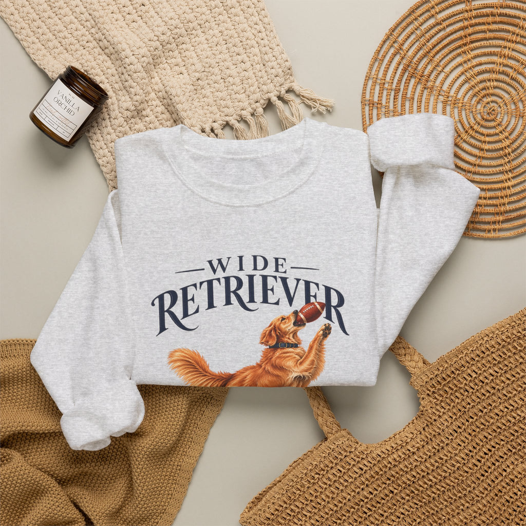 Wide Retriever Football Crewneck Sweatshirt