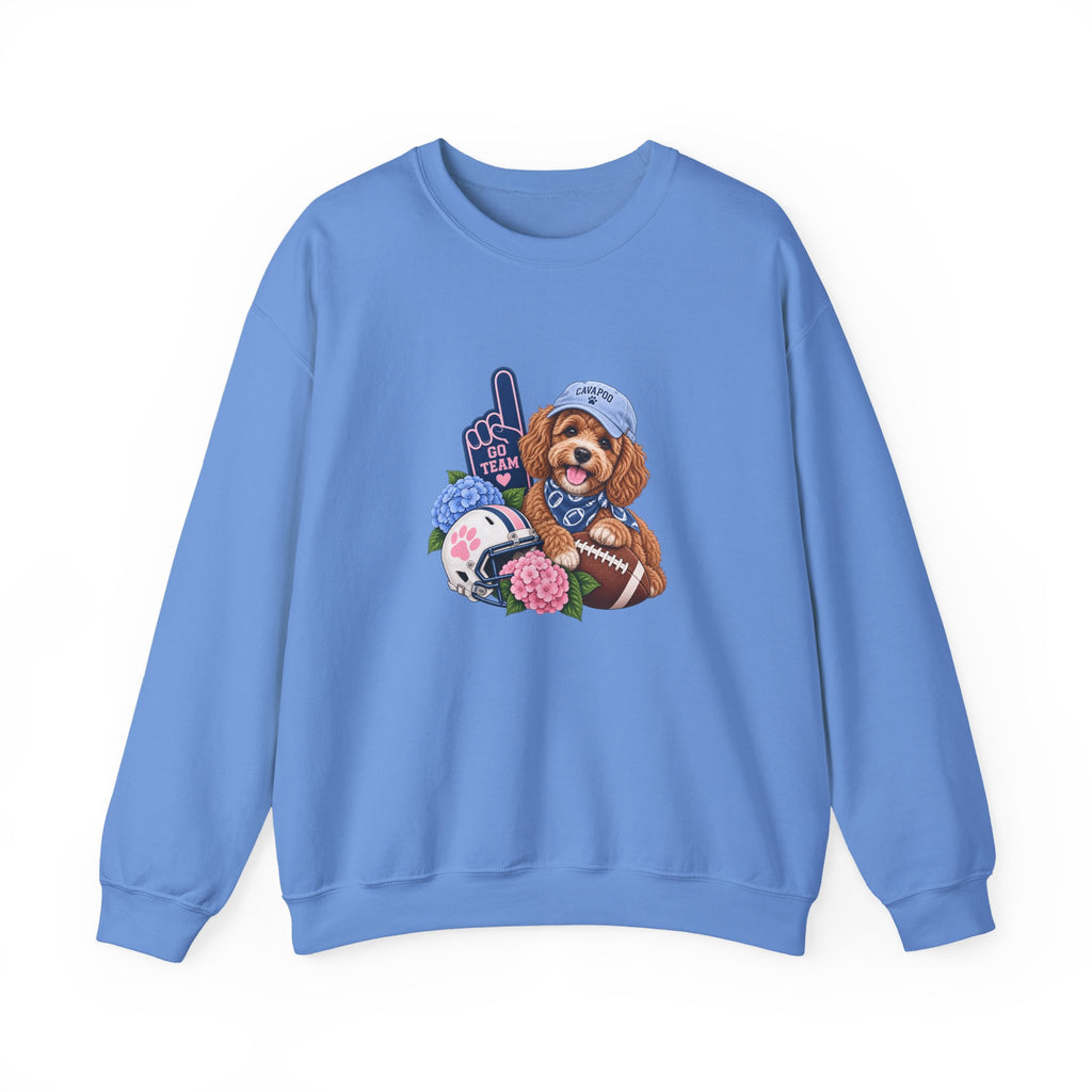 Cavapoo Football Crewneck Sweatshirt