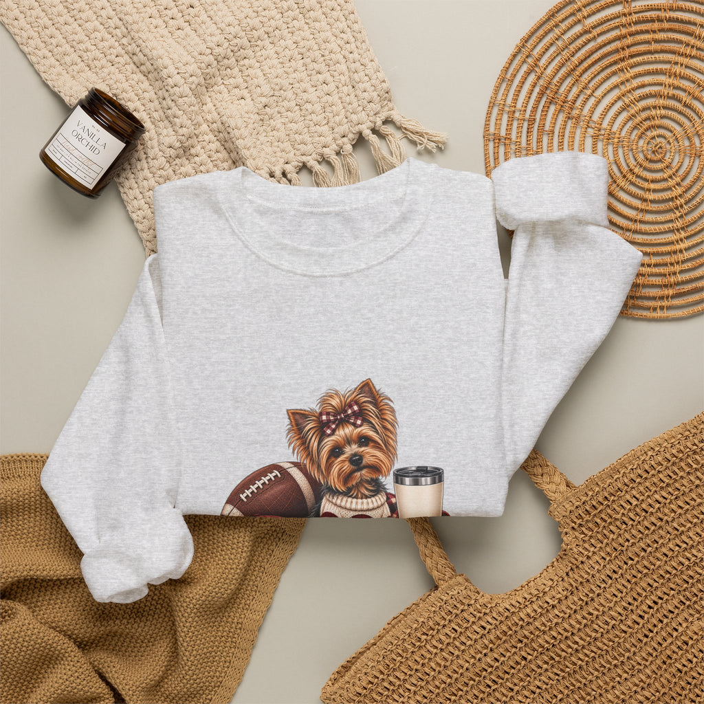 Yorkie Football Crewneck Sweatshirt