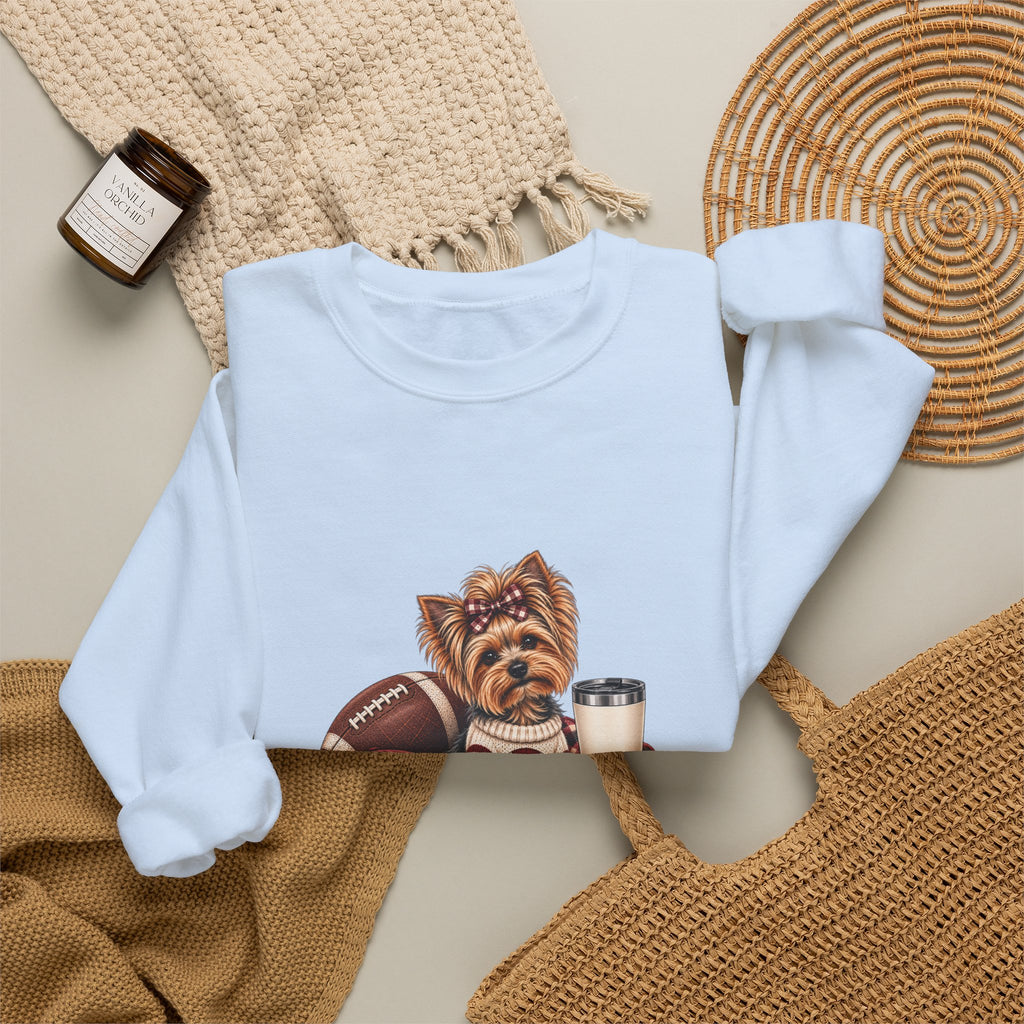 Yorkie Football Crewneck Sweatshirt
