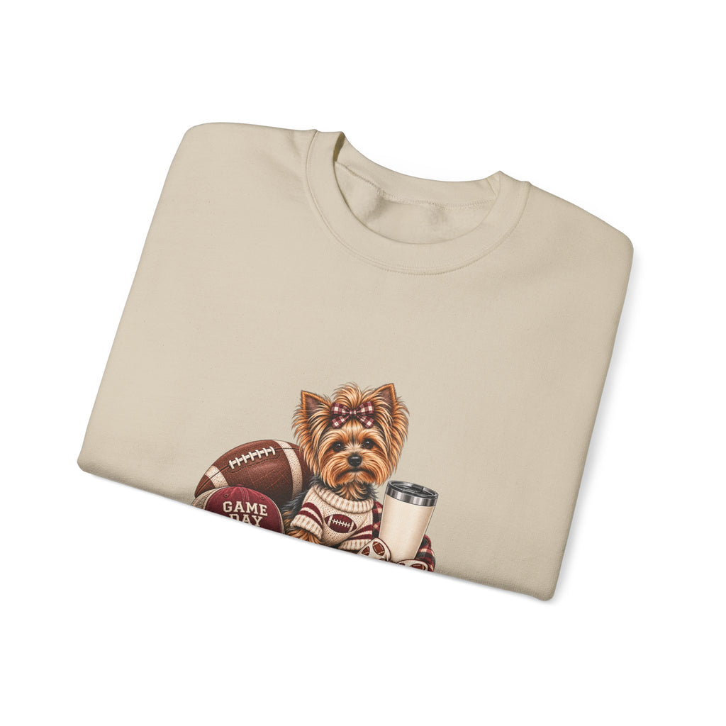 Yorkie Football Crewneck Sweatshirt