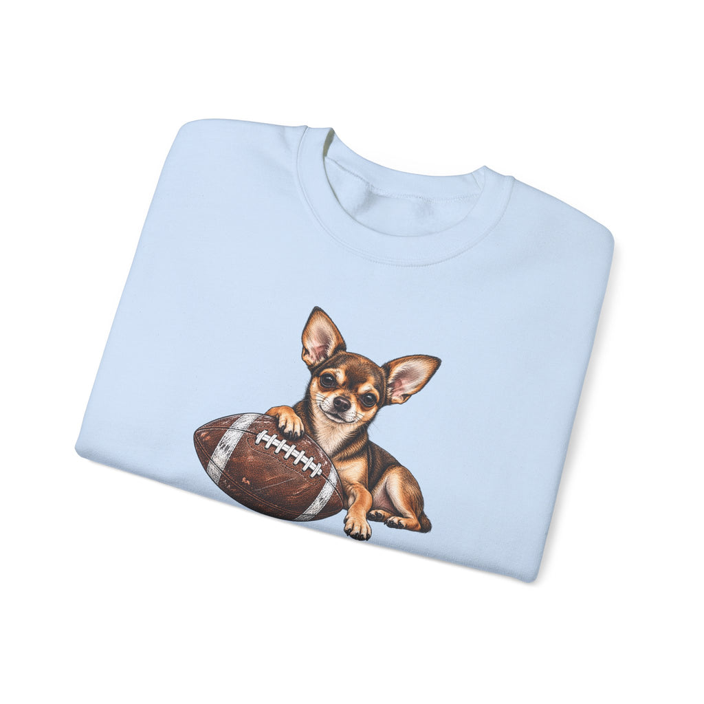 Chihuahua Football Crewneck Sweatshirt