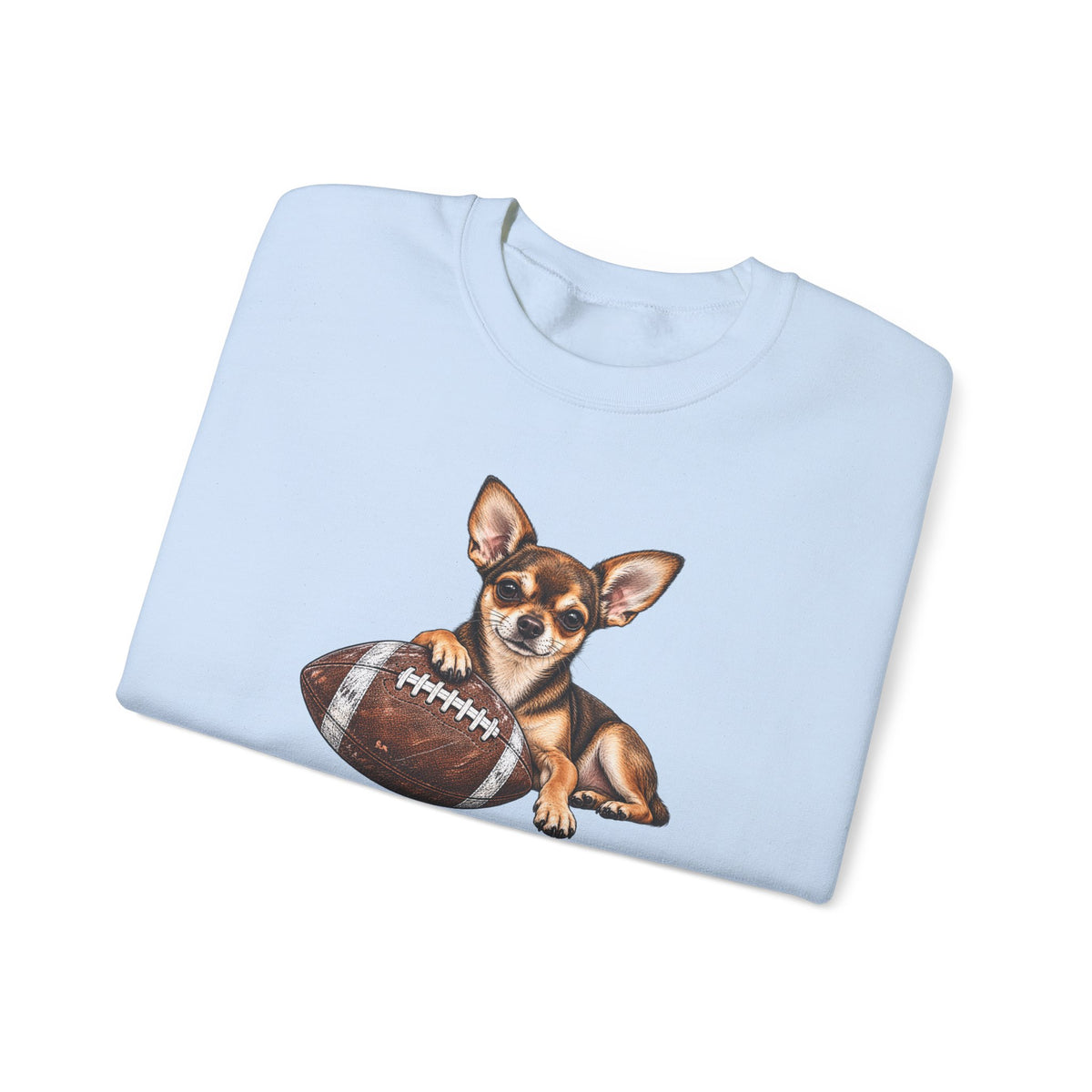 Chihuahua Football Crewneck Sweatshirt