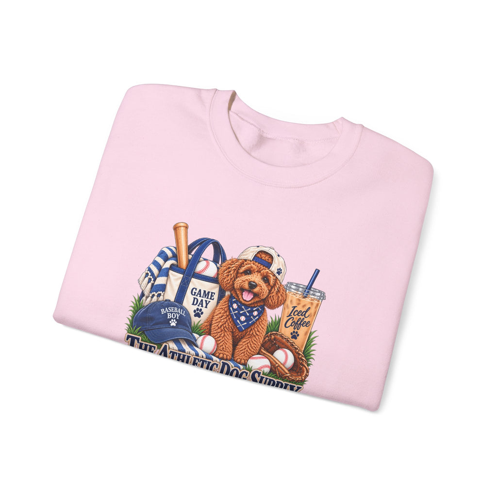 Poodle Baseball Crewneck Sweatshirt