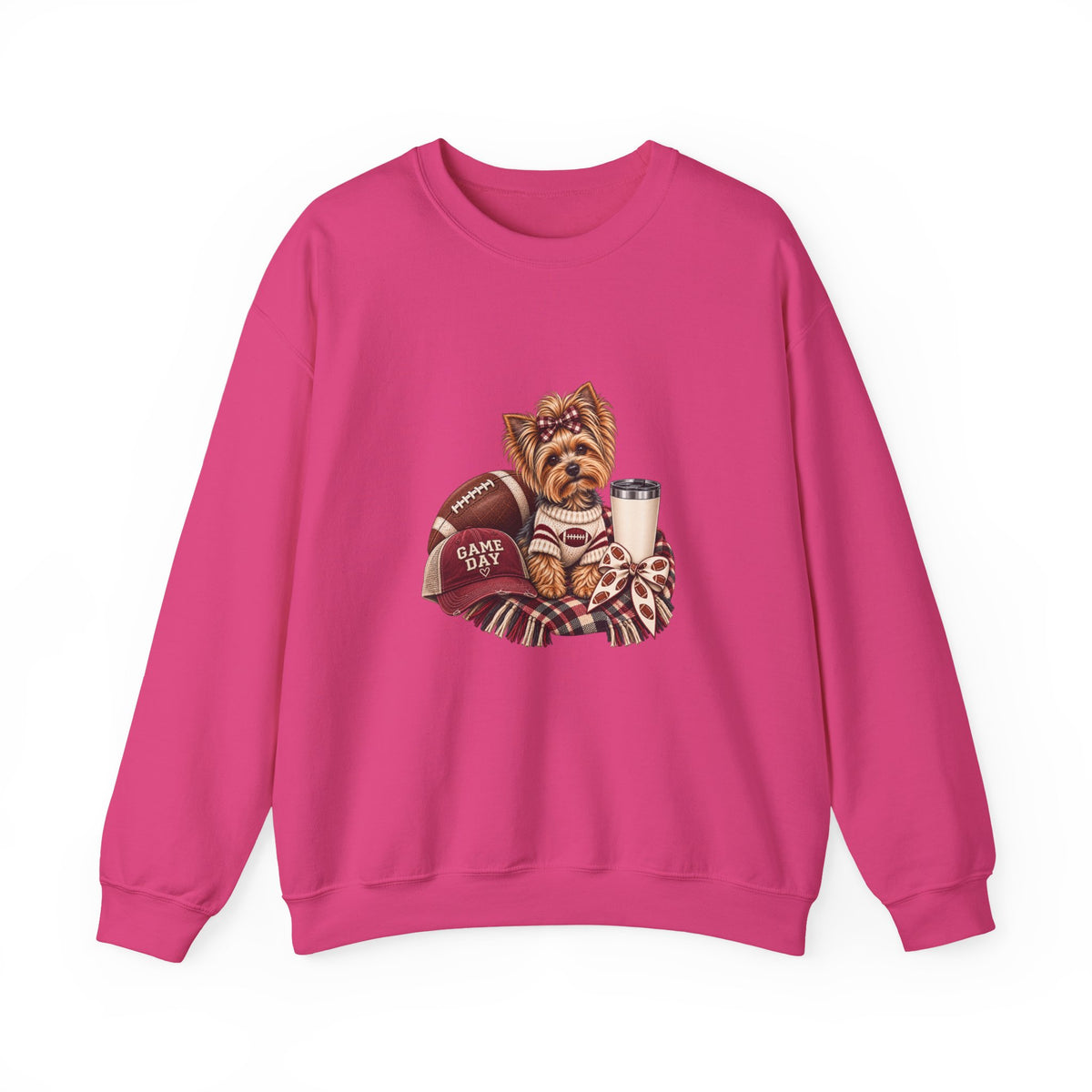 Yorkie Football Crewneck Sweatshirt