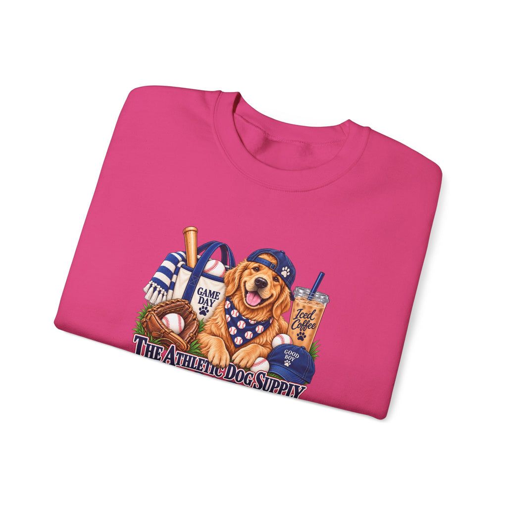 Golden Retriever Baseball Crewneck Sweatshirt