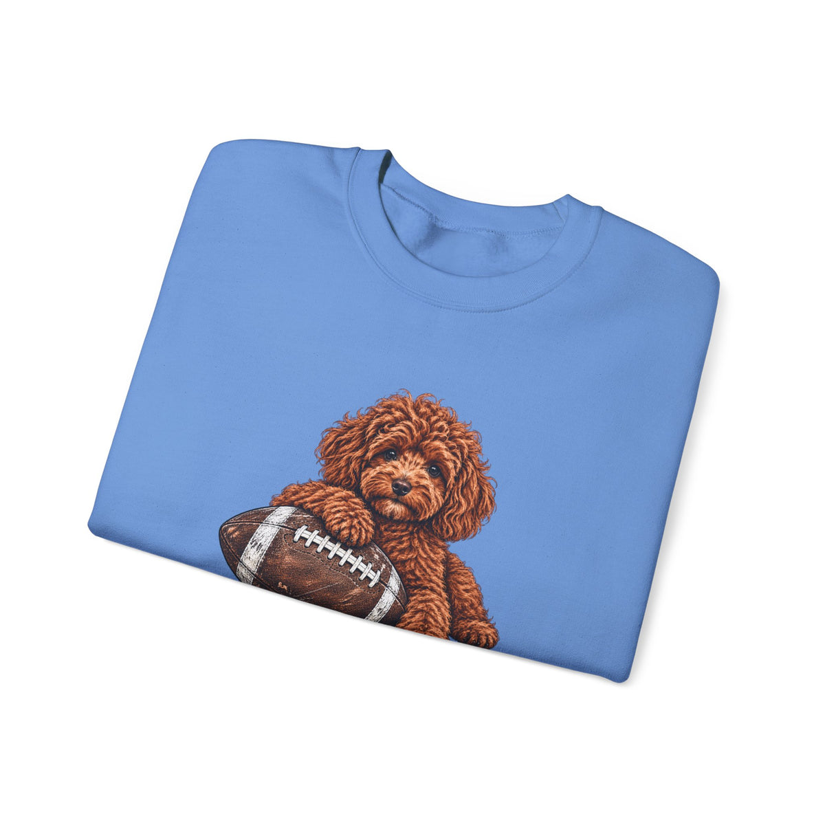 Poodle Football Crewneck Sweatshirt