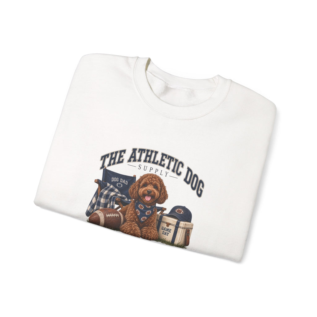 Dog Dad Football Crewneck Sweatshirt