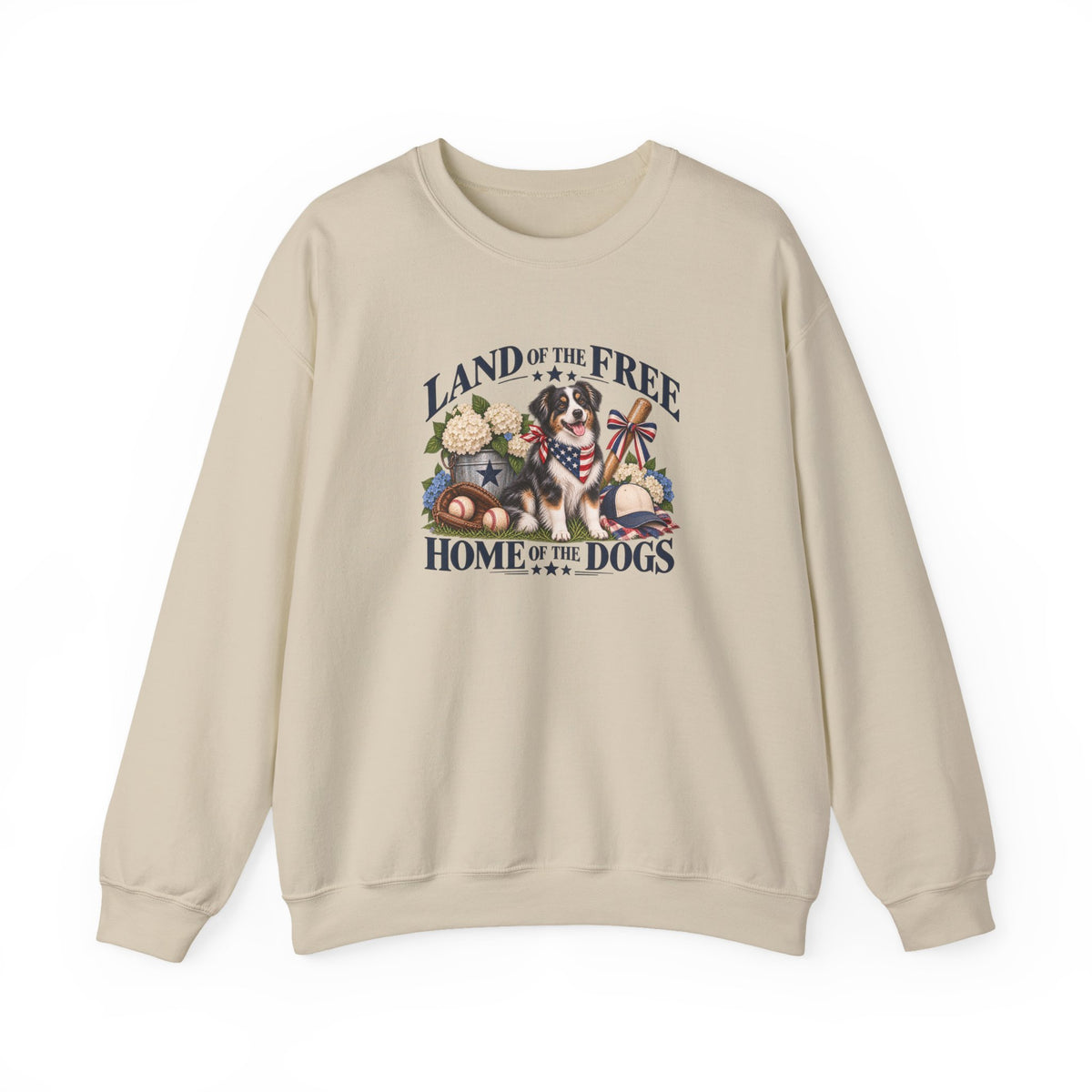 Land of the Free, Home of the Dogs Crewneck Sweatshirt