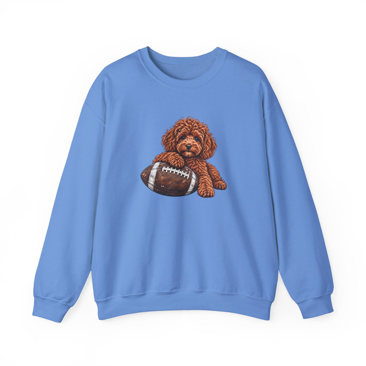Poodle Football Crewneck Sweatshirt