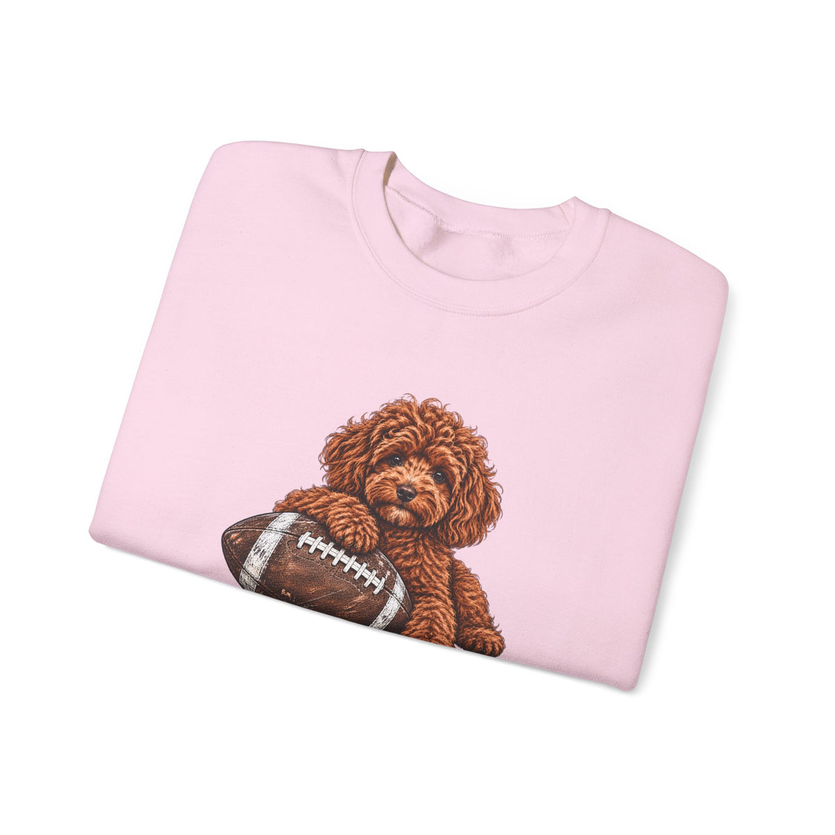 Poodle Football Crewneck Sweatshirt