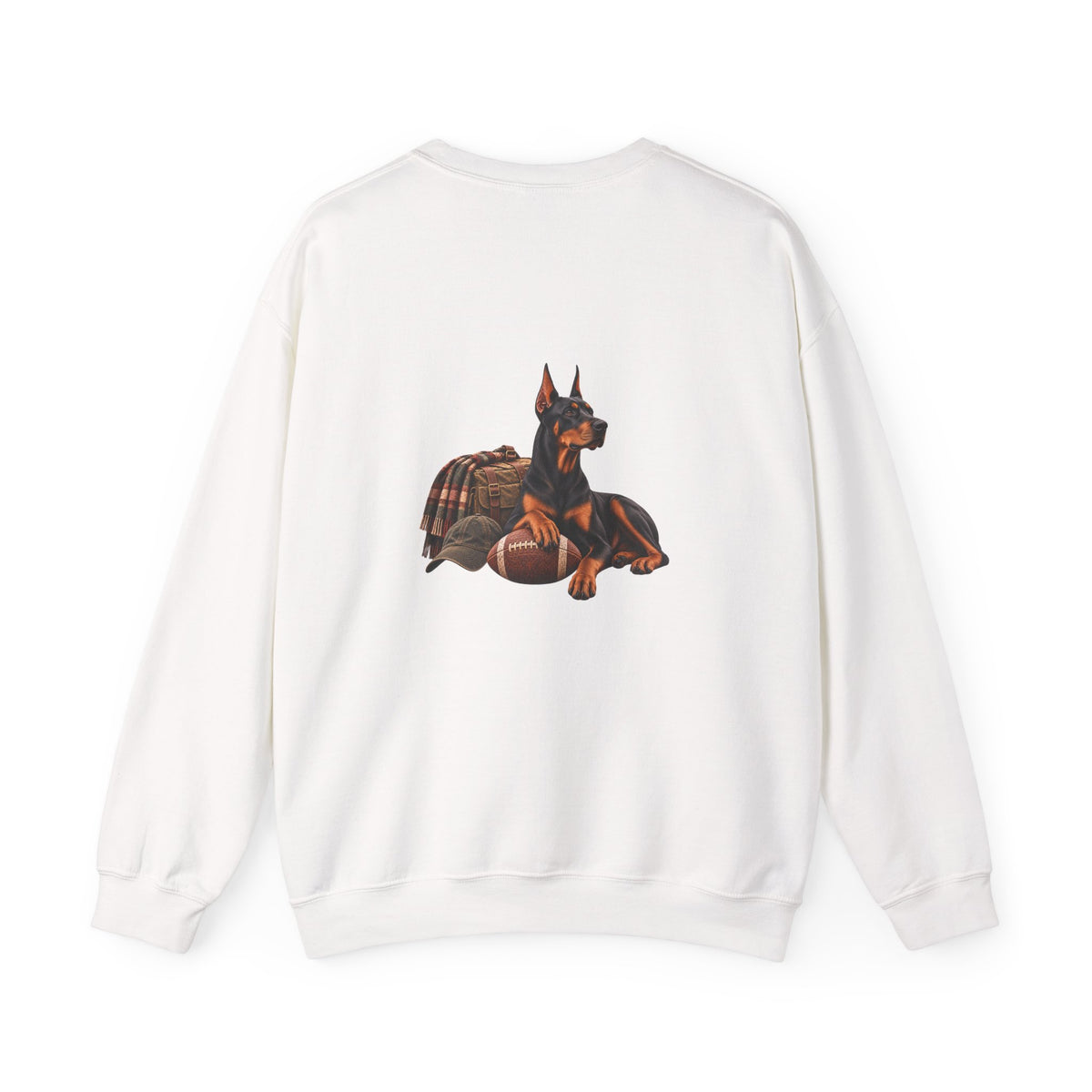 Doberman Football Crewneck Sweatshirt